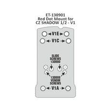 Крепление колиматорного прицела для CZ SHADOW / Shadow 2 (Тип: V1) купить за 7990 руб. в интернет-магазине "Быстрый Стрелок" ☎ +7 (495) 245-0077 ☎ +7 (965) 245-0077 ✈ Быстрая доставка по Москве и России. Фото №3