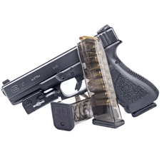 Магазин прозрачный ETS для пистолета Glock купить за 3430 руб. в интернет-магазине "Быстрый Стрелок" ☎ +7 (495) 245-0077 ☎ +7 (965) 245-0077 ✈ Быстрая доставка по Москве и России. Фото №1
