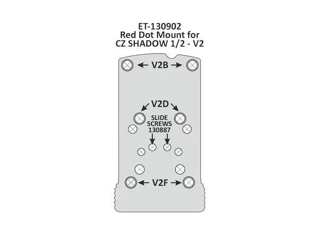 Крепление колиматорного прицела для CZ SHADOW / Shadow 2 (Тип: V2) купить за 7490 руб. в интернет-магазине "Быстрый Стрелок" ☎ +7 (495) 245-0077 ☎ +7 (965) 245-0077 ✈ Быстрая доставка по Москве и России. Фото №2