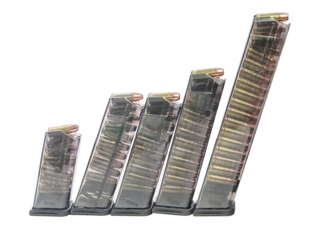 Магазин прозрачный ETS для пистолета Glock купить за 4300 руб. в интернет-магазине "Быстрый Стрелок" ☎ +7 (495) 245-0077 ☎ +7 (965) 245-0077 ✈ Быстрая доставка по Москве и России. Фото №5